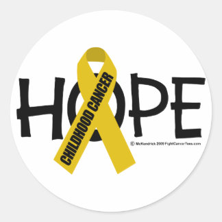 Childhood Cancer Hope Classic Round Sticker
