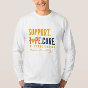 childhood cancer hope Custom Long Sleeve T-Shirt