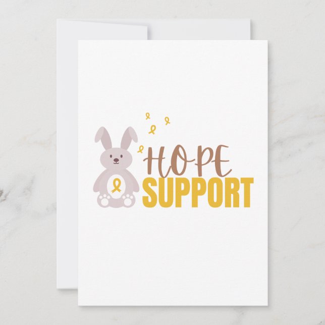 childhood cancer. hope support.  Stationery  Invitation (Front)