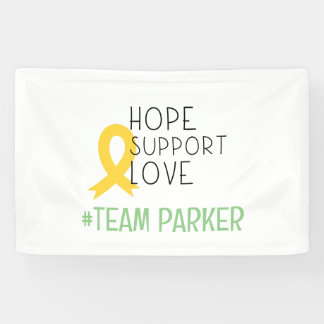 childhood cancer. hope #team Name custom Banner