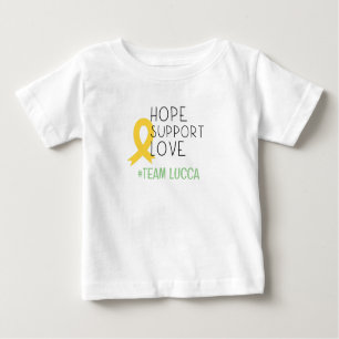 childhood cancer.hope#teamName Custom Baby T-Shirt