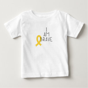 childhood cancer. I am brave. Baby T-Shirt