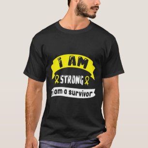 Childhood Cancer I Am Strong I Am A Survivor  T-Shirt