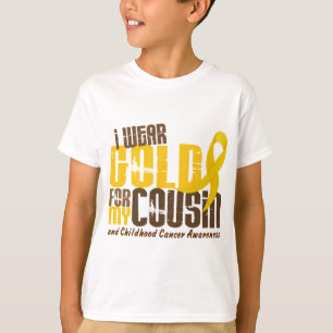 Childhood Cancer I WEAR GOLD FOR MY COUSIN 6.3 T-Shirt