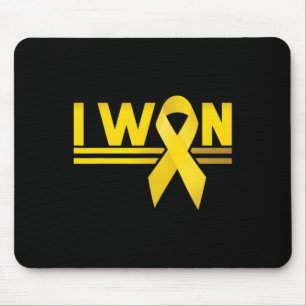 Childhood Cancer I Won Ribbon Mouse Pad
