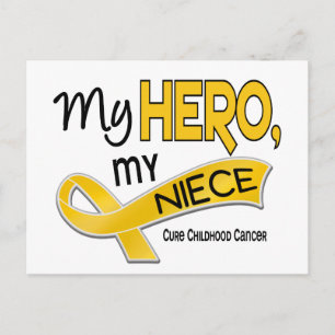 Childhood Cancer MY HERO MY NIECE 42 Postcard