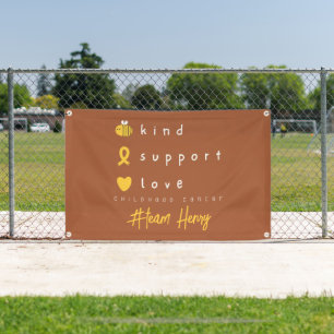 childhood cancer Personalised Banner Outdoor Sign