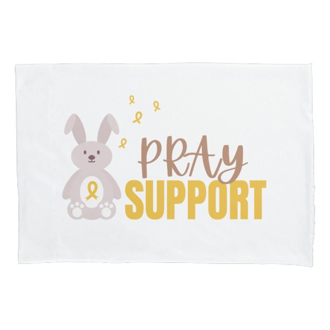 childhood cancer pray support Pillowcase (Front)
