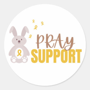 childhood cancer. pray support. Stickers & Labels