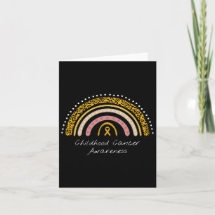 Childhood Cancer Rainbow Childhood Cancer Awarenes Card