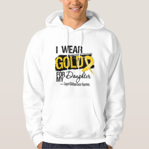 Childhood Cancer Ribbon For My Daughter Hoodie