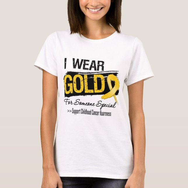 Childhood Cancer Ribbon For Someone Special.png T-Shirt (Front)