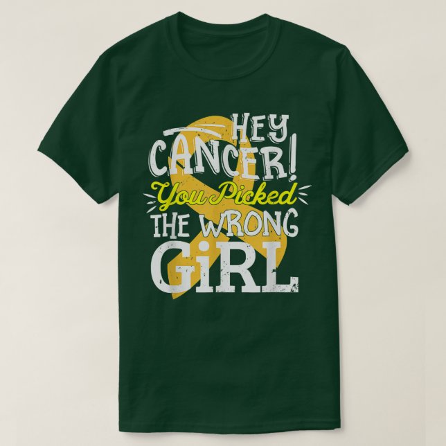 Childhood Cancer Shirt Awareness Survivor Wrong Ki (Design Front)