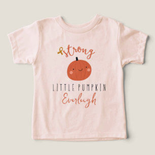 childhood cancer strong little pumpkin Custom Name