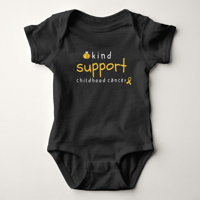 childhood cancer support Baby Bodysuit One-Pieces (Front)