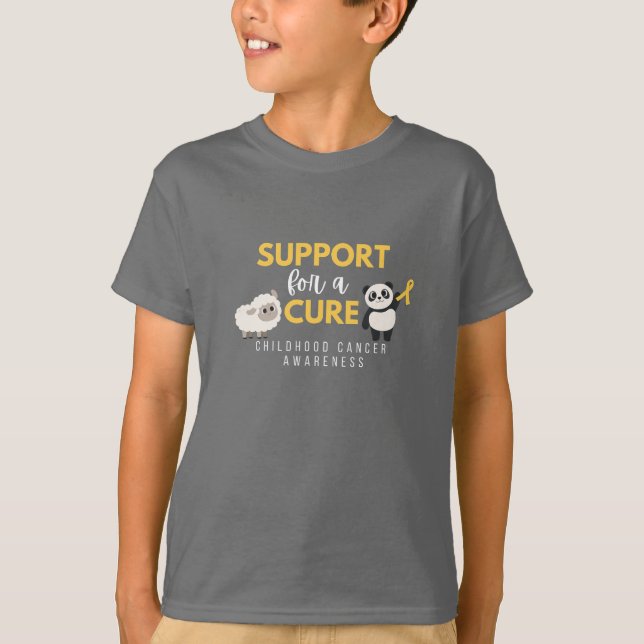 childhood cancer.support.cure Kids T-Shirt (Front)