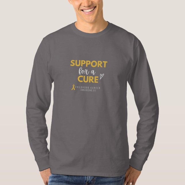 childhood cancer.support. cure Long Sleeve T-shirt (Front)