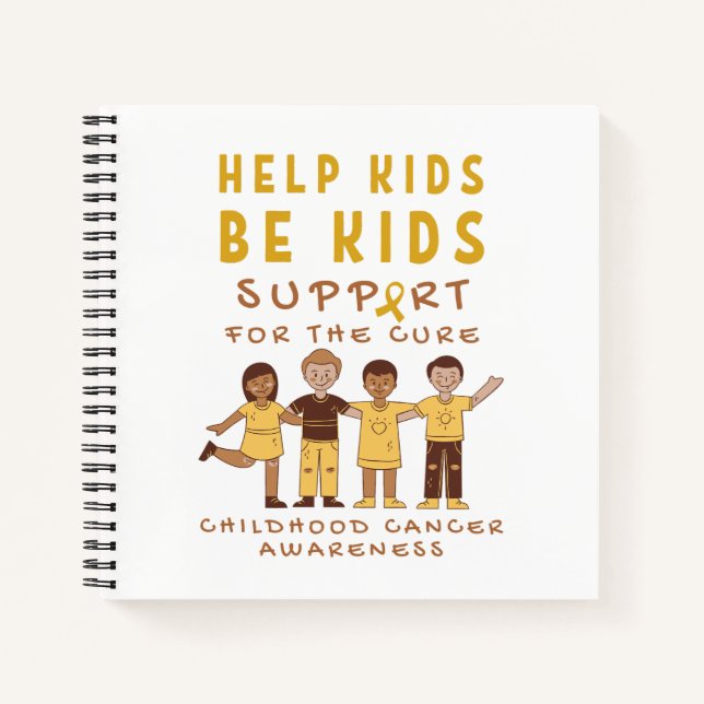 childhood cancer support cure Notebook Journal (Front)
