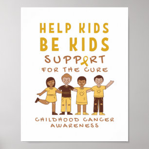 childhood cancer support cure Poster & Prints