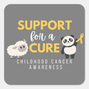 childhood cancer.support.cure. Stickers & Labels