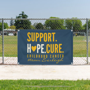 childhood cancer support Custom Banner Outdoor