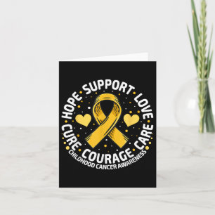 Childhood Cancer Support Family Childhood Cancer A Card