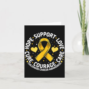 Childhood Cancer Support Family Childhood Cancer Card