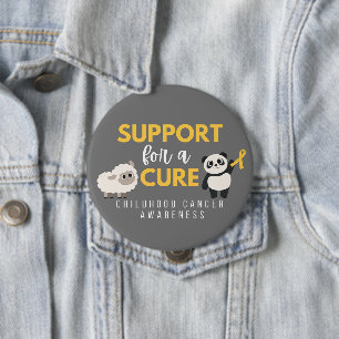 childhood cancer. support for a cure. Button
