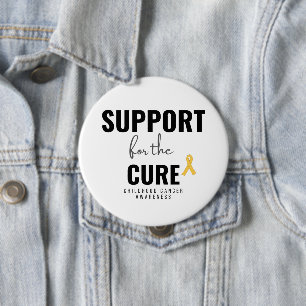 childhood cancer. support for the cure.Button 10 Cm Round Badge