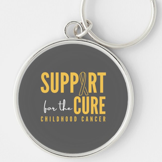 childhood cancer. support for the cure. Keychain (Front)