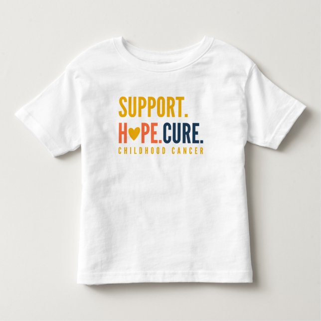 childhood cancer support hope cure Toddler T-Shirt (Front)
