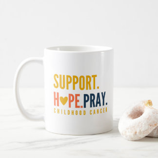 childhood cancer support hope pray Mug