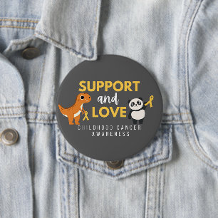 childhood cancer. support & love. Button