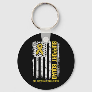 Childhood Cancer Support Squad Childhood Cancer Aw Key Ring