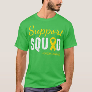 Childhood Cancer Support Squad Gold Ribbon1182 T-Shirt