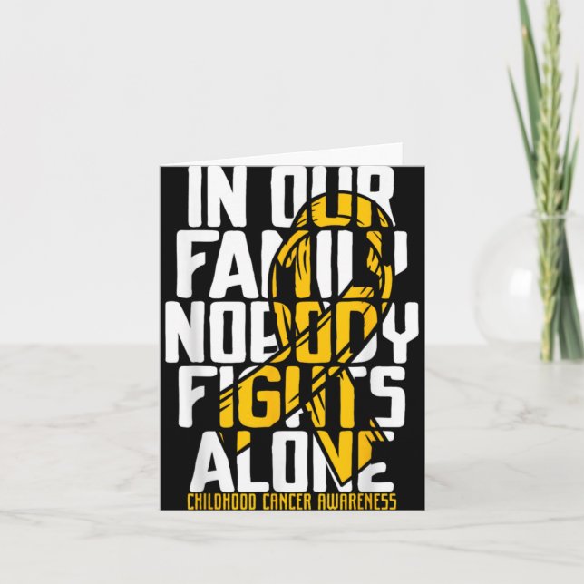 Childhood Cancer Suprt Family Childhood Cancer A  Card (Front)