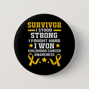 Childhood Cancer Survivor 1  6 Cm Round Badge