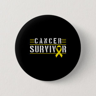 Childhood Cancer Survivor 1 Childhood Cancer Ribbo 6 Cm Round Badge