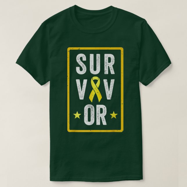 Childhood Cancer Survivor Paediatrics Kids Awarene T-Shirt (Design Front)