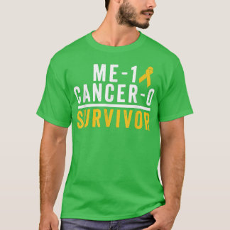 Childhood Cancer Survivor Shirt Awareness Gold Rib
