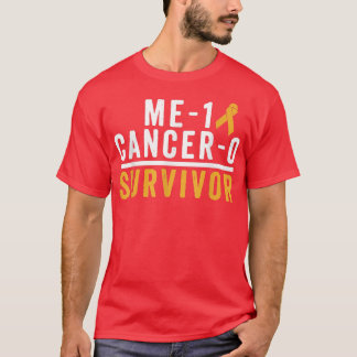 Childhood Cancer Survivor Shirt Awareness Gold Rib