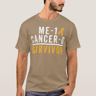 Childhood Cancer Survivor Shirt Awareness Gold Rib