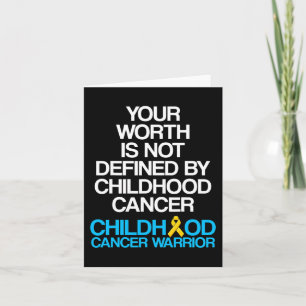 Childhood Cancer Survivor Support Warrior 4 Card