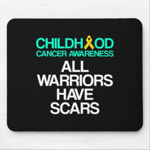 Childhood Cancer Survivor Support Warrior 5 Mouse Pad