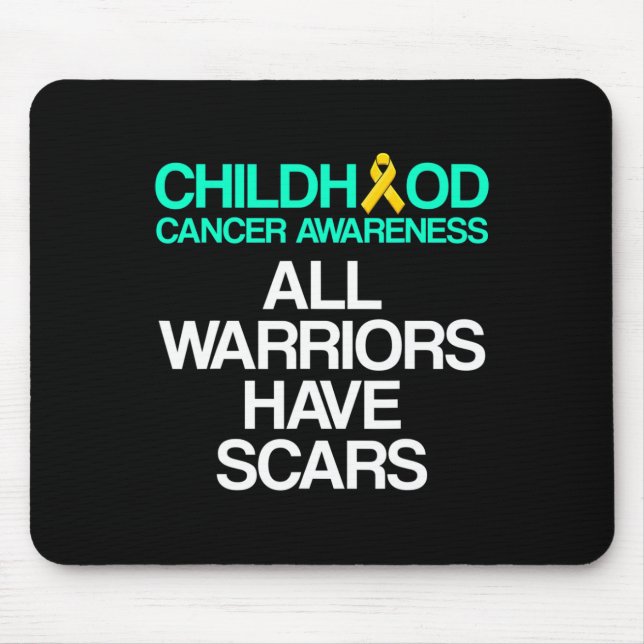 Childhood Cancer Survivor Support Warrior 5 Mouse Pad (Front)