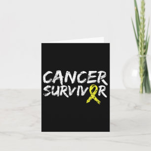 Childhood Cancer Survivor Yellow Ribbon Awareness  Card