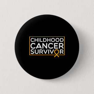 Childhood Cancer Suvivor Childhood Cancer Ribbon A 6 Cm Round Badge