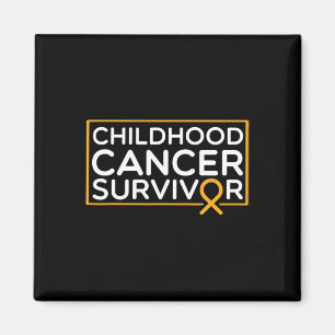 Childhood Cancer Suvivor Childhood Cancer Ribbon A Magnet