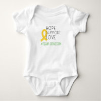childhood cancer.#team.CustomName.Baby Bodysuit 