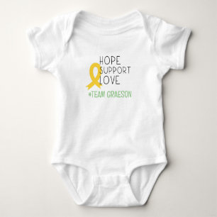 childhood cancer.#team.CustomName.Baby Bodysuit 